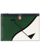 Thom Browne Golf Intarsia Small Tablet Holder - Green