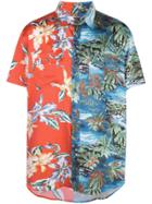 Lost Daze Hawaiian Print Shirt - Red