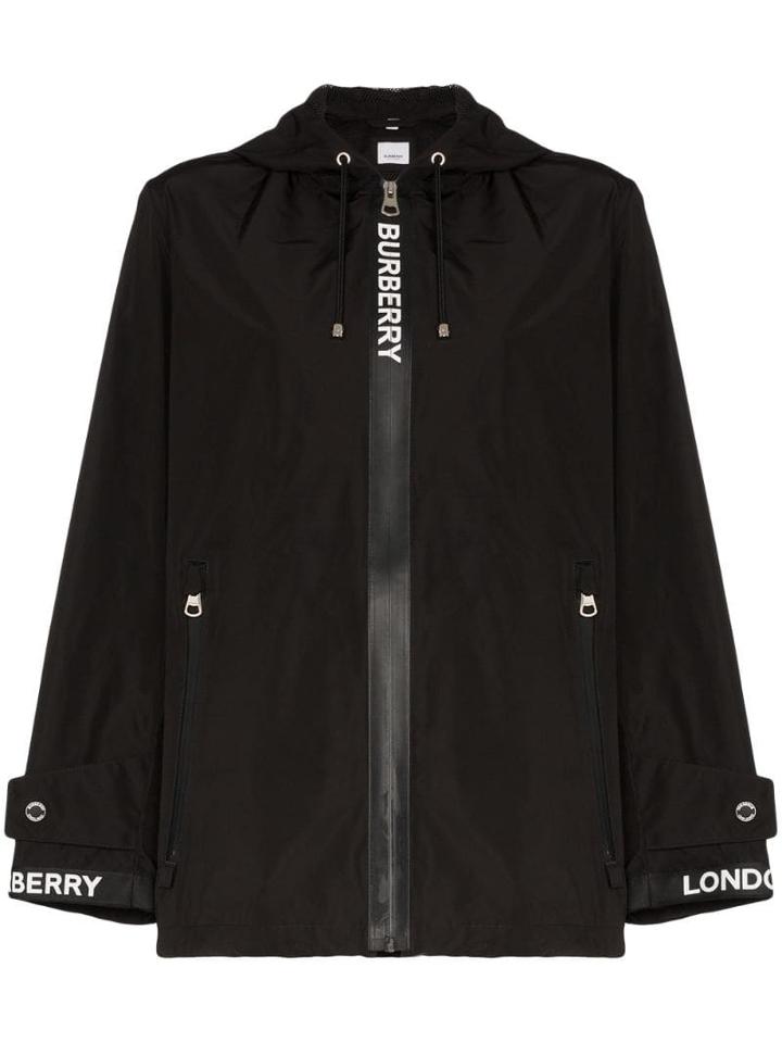 Burberry Everton Logo-panelled Jacket - Black