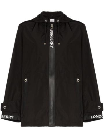 Burberry Everton Logo-panelled Jacket - Black