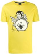 Ps Paul Smith Drumming Money T-shirt - Yellow