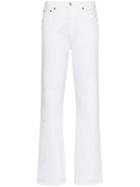 Re/done High-rise Straight-leg Jeans - White