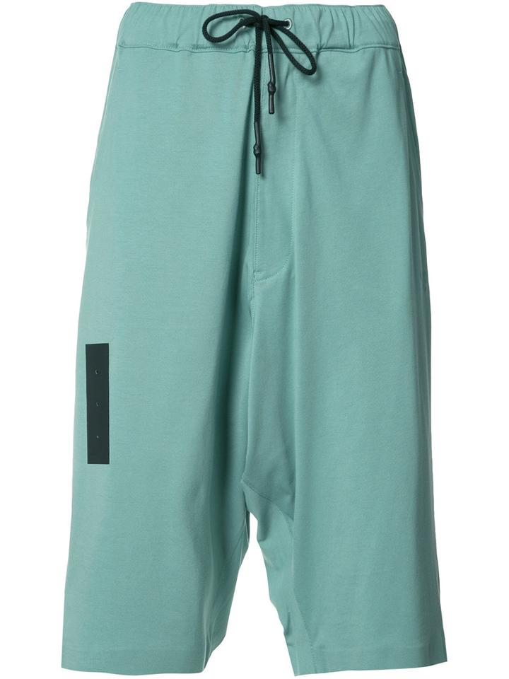 Y-3 - Knee-length Shorts - Women - Cotton - M, Women's, Green, Cotton