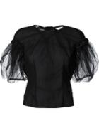 Simone Rocha Tulle Blouse, Women's, Size: 6, Black, Polyamide/viscose/pbt Elite