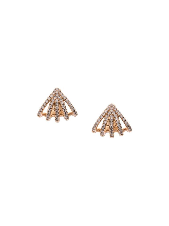 Dana Rebecca 14kt Yellow Gold Diamond Huggies