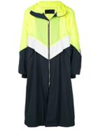 Juun.j Oversized Chevron Rain Coat - Multicolour