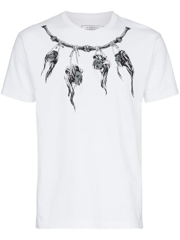 Neighborhood White Short Sleeve Shrunken Heads Print T-shirt