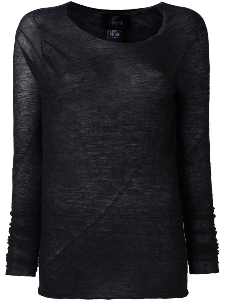 Lost & Found Ria Dunn Fine Knit Top, Women's, Size: Medium, Black, Polyamide/alpaca