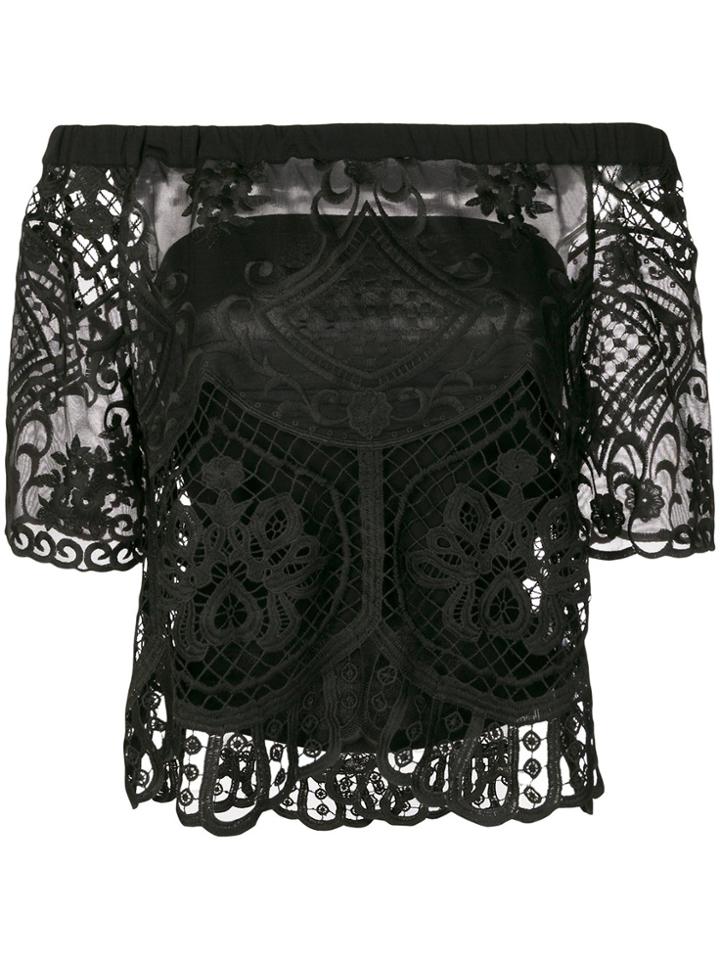 Liu Jo Off-the-shoulder Blouse - Black