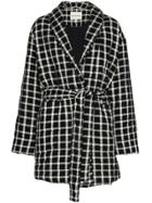 Mara Hoffman Mhoff Willa Jkt Chk Ls Tie Dtl - Black
