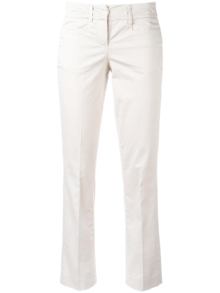 Dondup Cropped Flared Trousers - Nude & Neutrals
