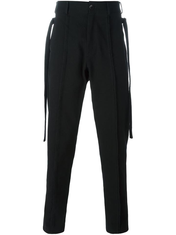 Damir Doma 'pissarro' Trousers, Men's, Size: Xs, Black, Cotton/polyamide/virgin Wool
