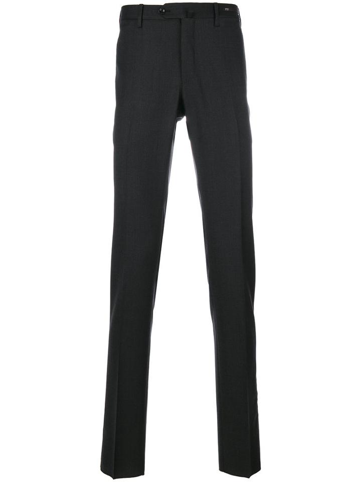 Pt01 - Tailored Trousers - Men - Spandex/elastane/virgin Wool - 56, Grey, Spandex/elastane/virgin Wool