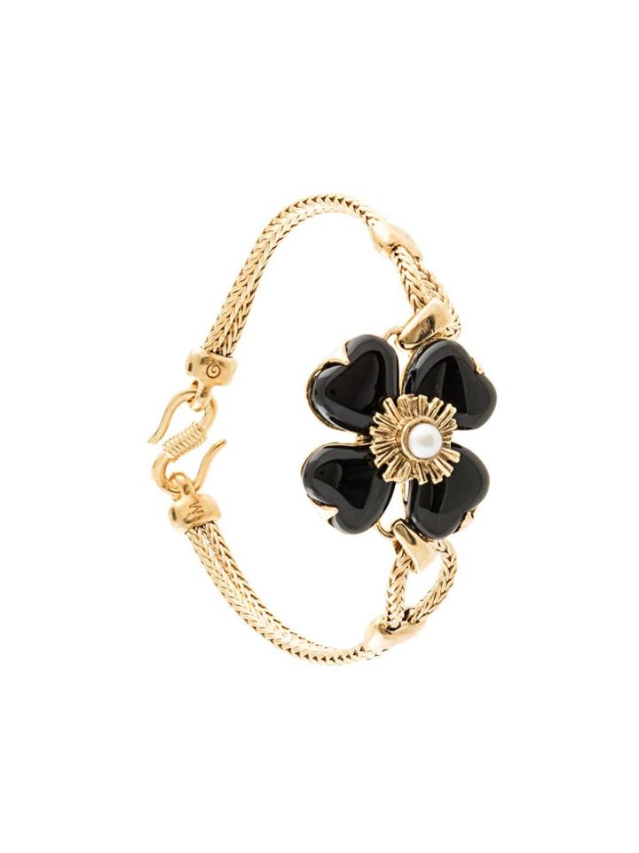 Goossens Four-leaf Clover Bracelet - Black