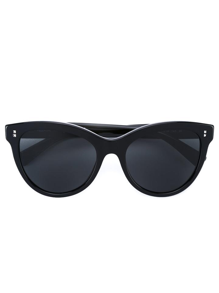 Valentino - Valentino Garavani Cat Eye Sunglasses - Women - Pvc - One Size, Black, Pvc