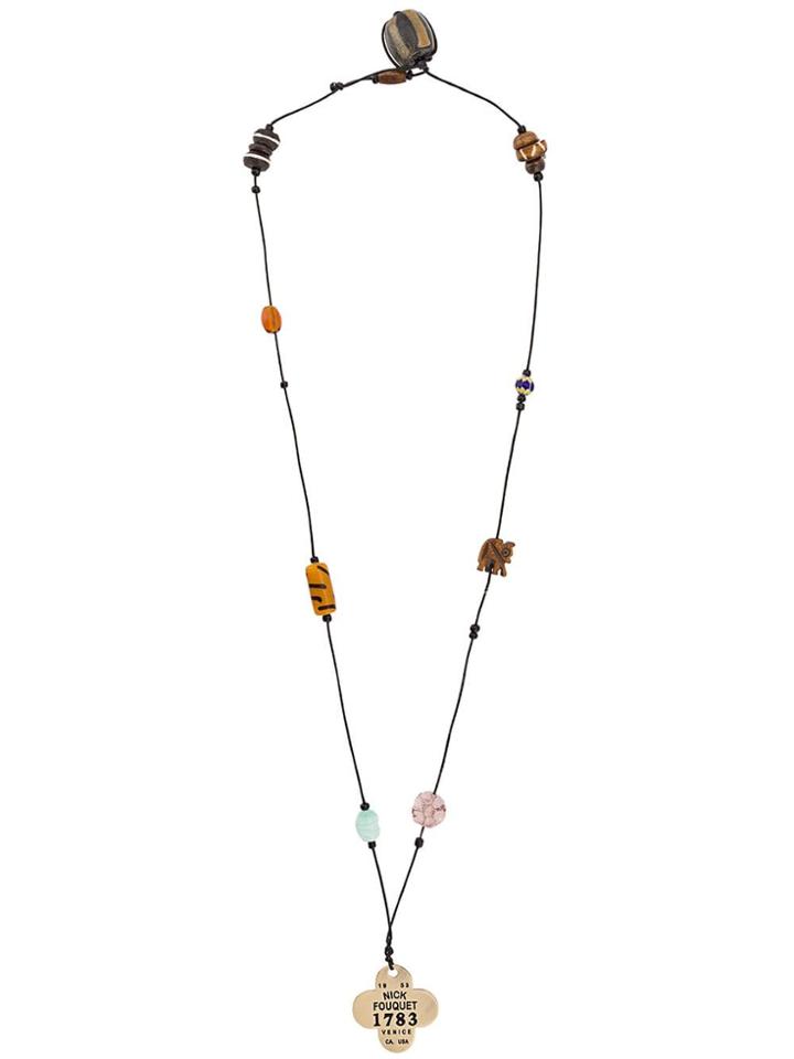 Nick Fouquet Embellished Pendant Necklace - Black
