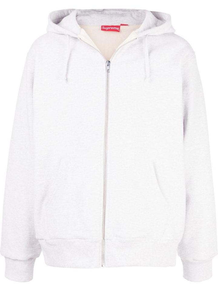 Supreme Thermal Zip Up Sweatshirt - Grey