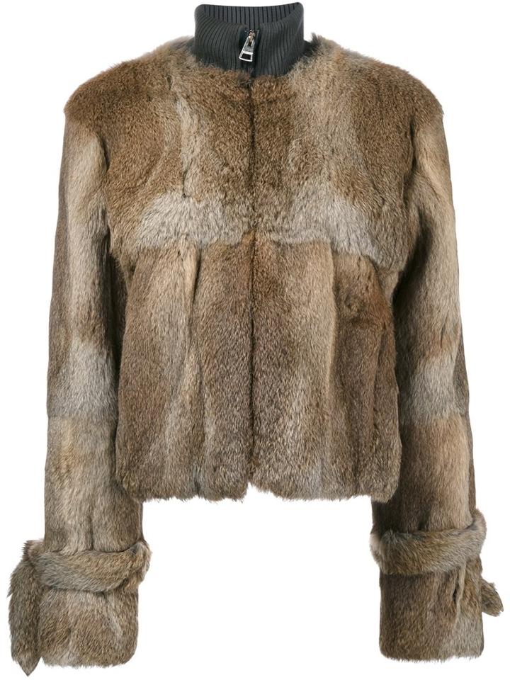 J.w. Anderson Fur Zipped Jacket