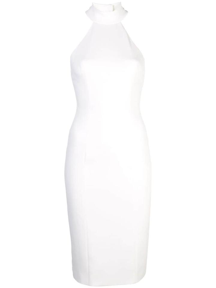 Jay Godfrey Halter Fitted Dress - White