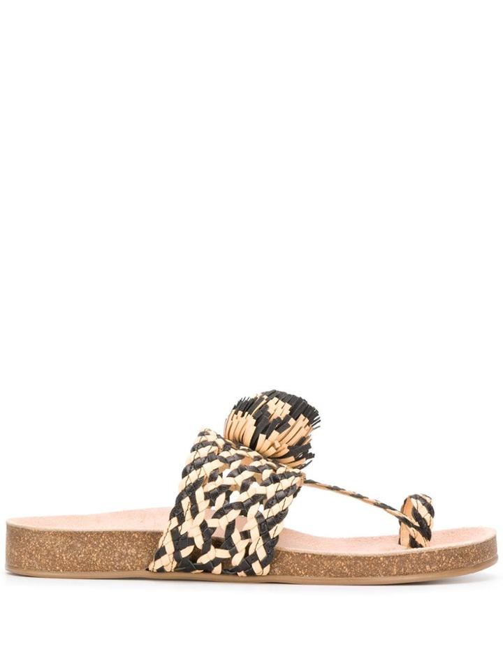Ulla Johnson Netta Flat Sandals - Black