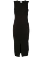 Sir. Marcelle Cross Over Midi Dress - Black