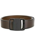 Salvatore Ferragamo Vara Buckle Belt, Men's, Size: 105, Brown, Calf Leather