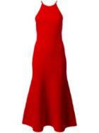 Alexander Wang Lace Up Halter Dress, Women's, Size: Medium, Red, Rayon/polyester