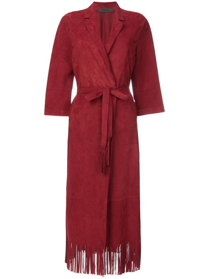 Simonetta Ravizza Irene Belted Coat - Red