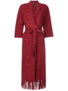 Simonetta Ravizza Irene Belted Coat - Red