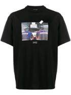 Throwback. Basketball Print T-shirt - Black