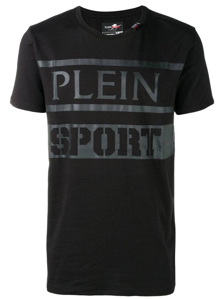 Plein Sport Logo Printed T-shirt - Black
