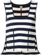 Khaite - Striped Vest Top - Women - Polyester/spandex/elastane/viscose - L, Blue, Polyester/spandex/elastane/viscose