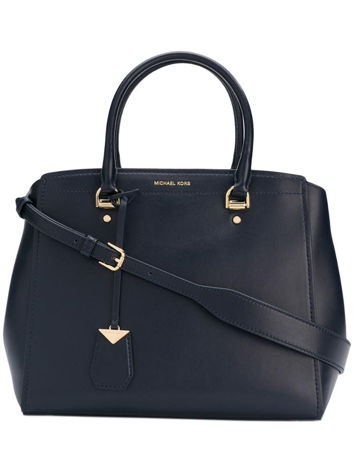 Michael Michael Kors Benning Large Satchel - Blue