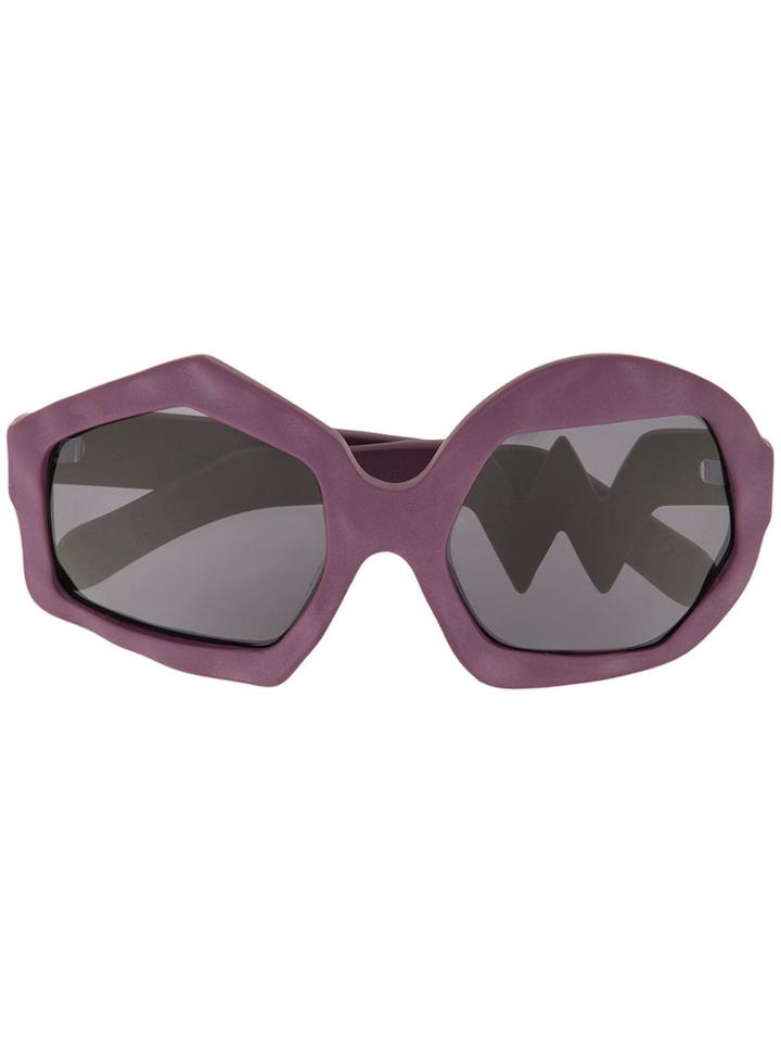 Walter Van Beirendonck Lightning Sunglasses - Purple