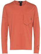 Stone Island Shadow Project S I Ls Tee W Bck Prnt Lght Red - Yellow &