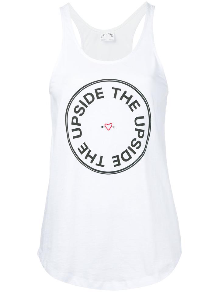 The Upside - Logo Print Tank Top - Women - Cotton - Xs, White