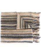 Missoni Metallic Knit Striped Scarf