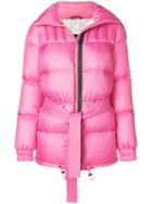 Mr & Mrs Italy Trimmed Puffer Jacket - Pink & Purple