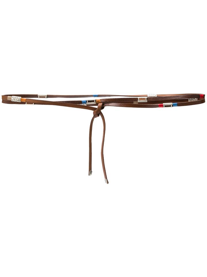 Ermanno Gallamini Wrap-aroud Belt - Brown