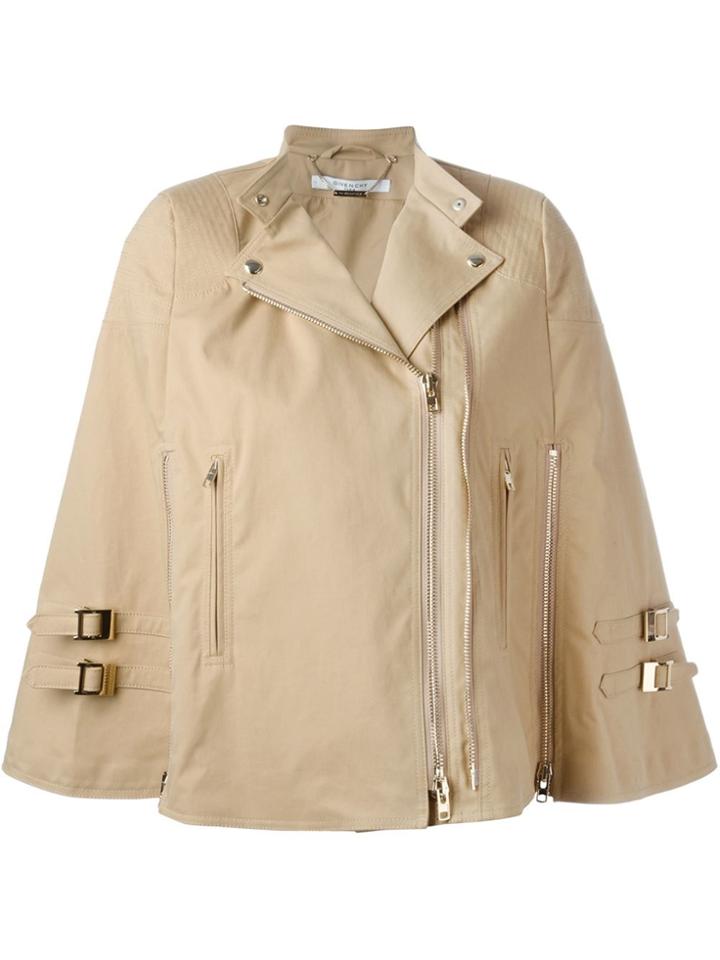 Givenchy Biker Style Cloak - Nude & Neutrals