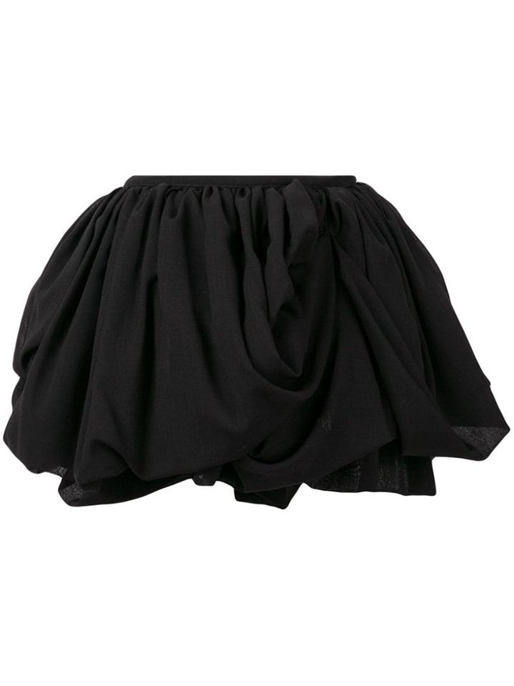 Ann Demeulemeester Ruched Mini Skirt - Black