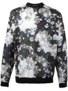 Msgm - Floral Raglan Sweatshirt - Men - Cotton - 46, Black, Cotton