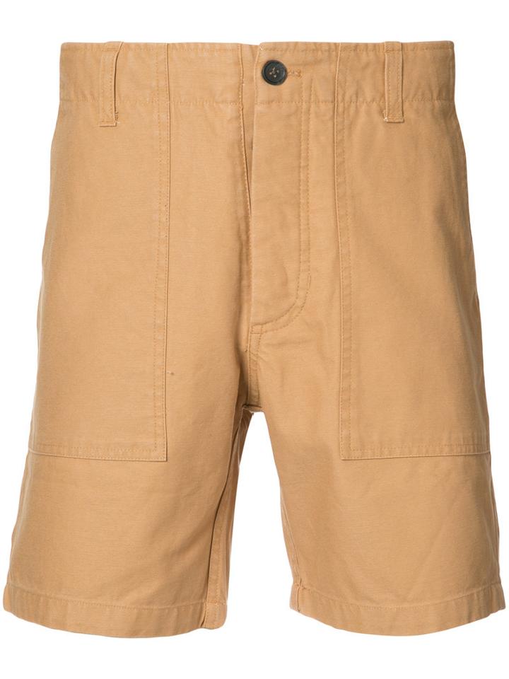 Kinfolk - Pocket Detail Chino Shorts - Men - Cotton - 32, Nude/neutrals, Cotton