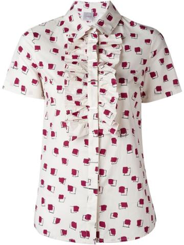 Eggs Ruffle Front Shirt