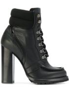 Ermanno Scervino Lace-up Chunky Heeled Boots - Black