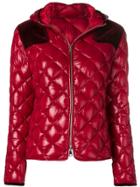 Moncler Diamond Quilted Puffer Jacket - Red