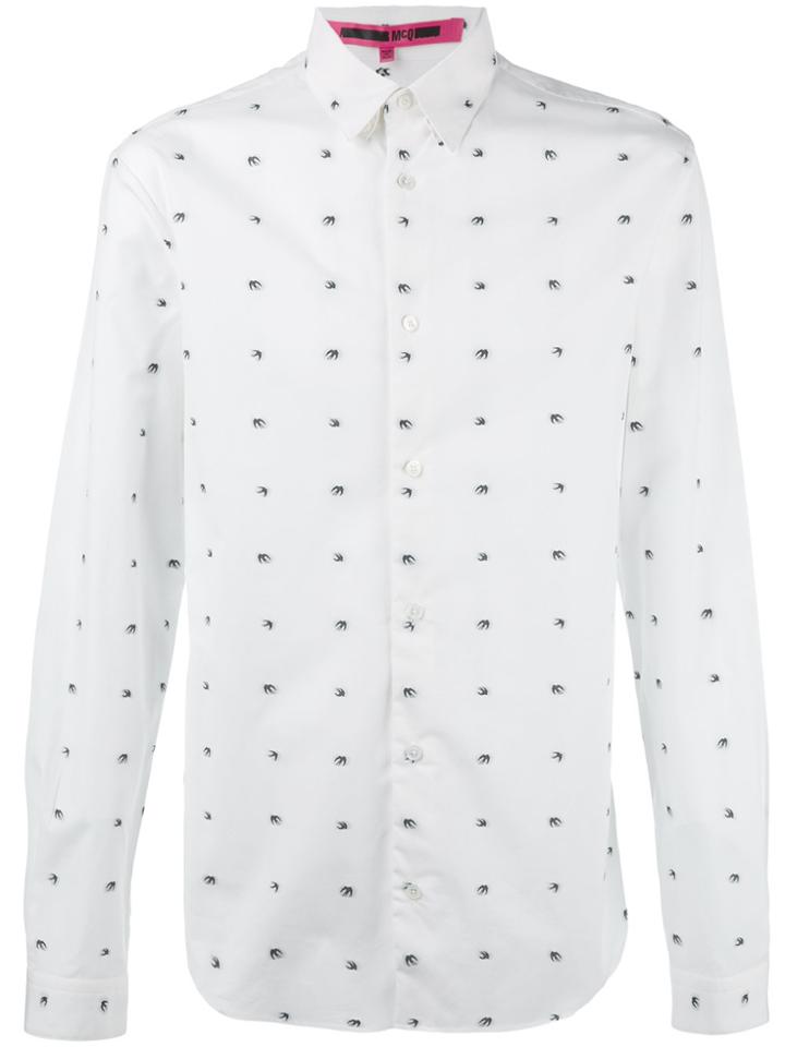 Mcq Alexander Mcqueen Birds Print Shirt - White