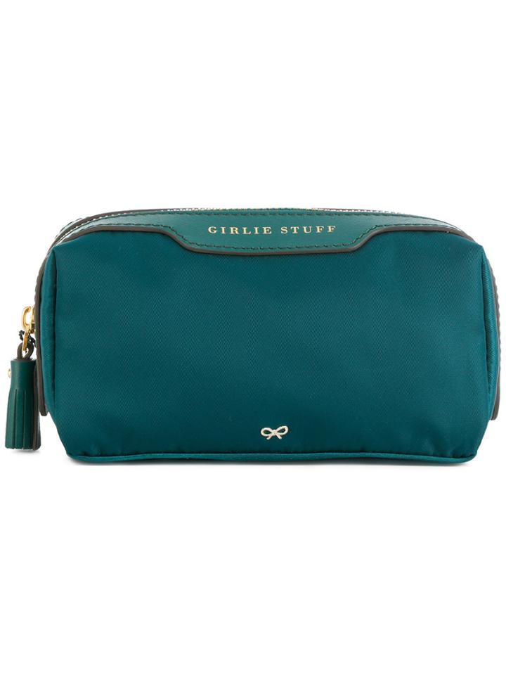 Anya Hindmarch Girlie Stuff Make-up Pouch - Blue