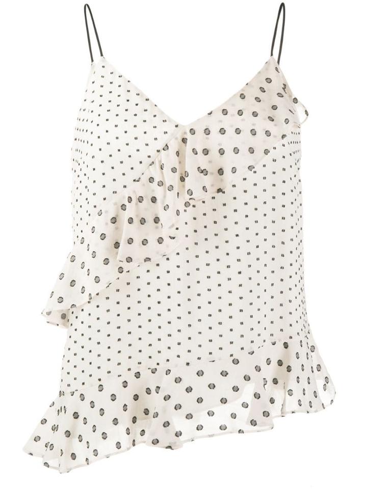 Diane Von Furstenberg Ruffled Spaghetti Strap Top - White