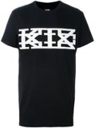 Ktz Logo Print T-shirt, Men's, Size: Large, Black, Cotton